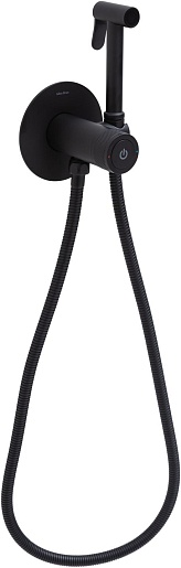 Allen Brau Смеситель с гигиеническим душем Liberty 5.33005-31 (с внутренней частью) черный матовый – фото-1